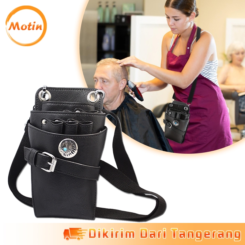 Tas Gunting Salon Barber Tas Pinggang Tempat Gunting Rambut Tas Sabuk Gunting Salon