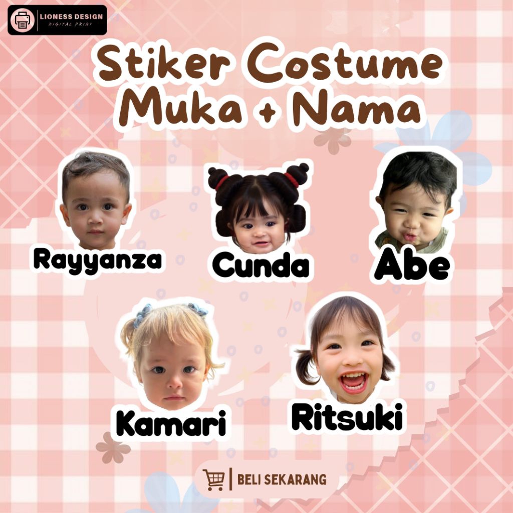 

STIKER NAMA FOTO/STIKER FOTO/10 PCS