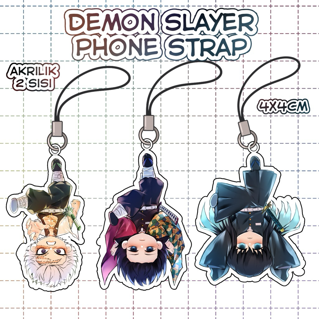 Demon slayer phone strap | kimetsu no yaiba phone strap anime