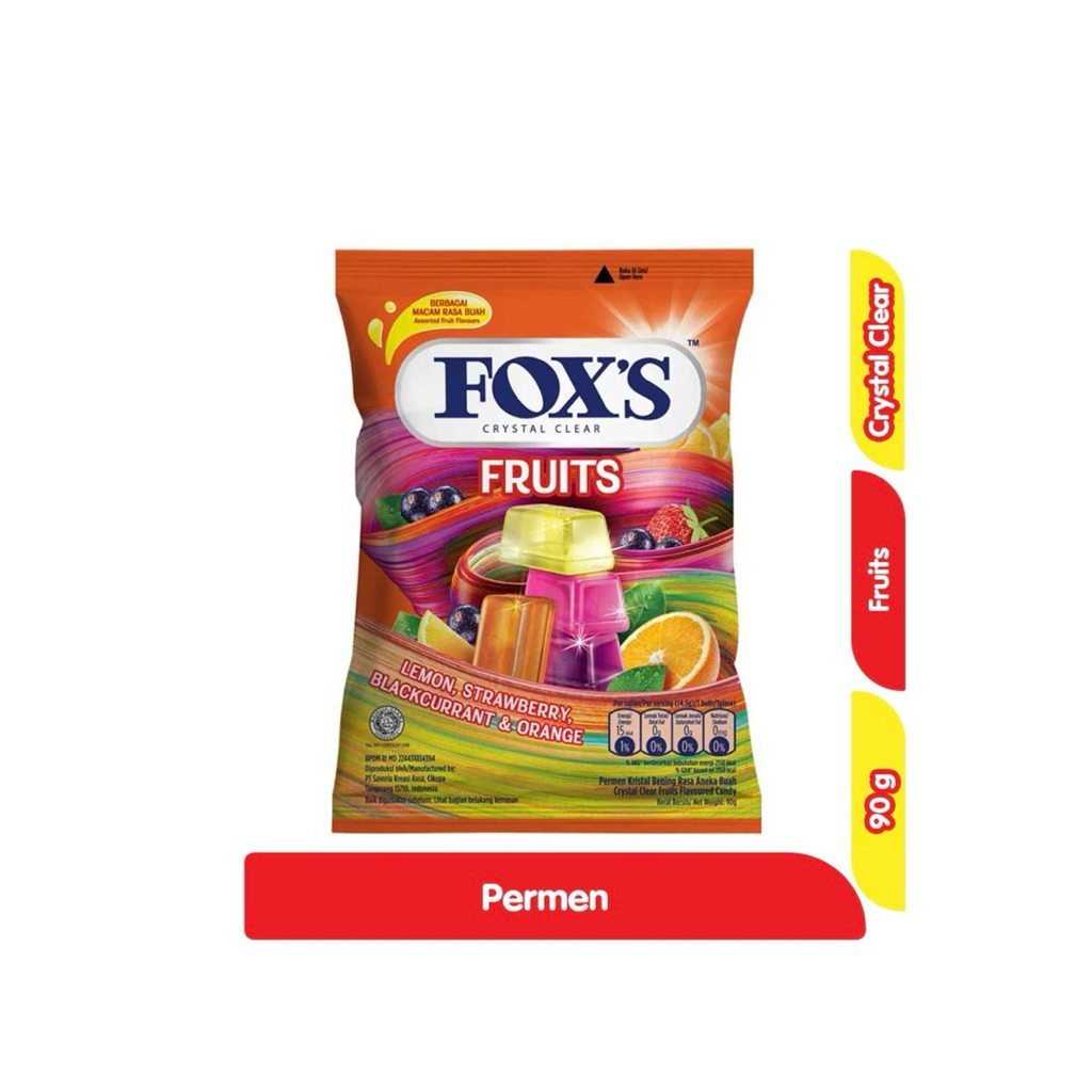 

Fox’s Crystal Clear Permen Permen Buah-Buahan 90 gr