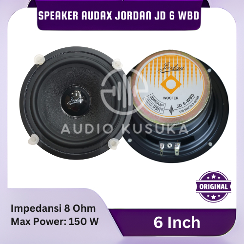 SPEAKER JORDAN AUDAX 6 INCH WOOFER JD 6 WBD MAGNET BESAR 150 WATT