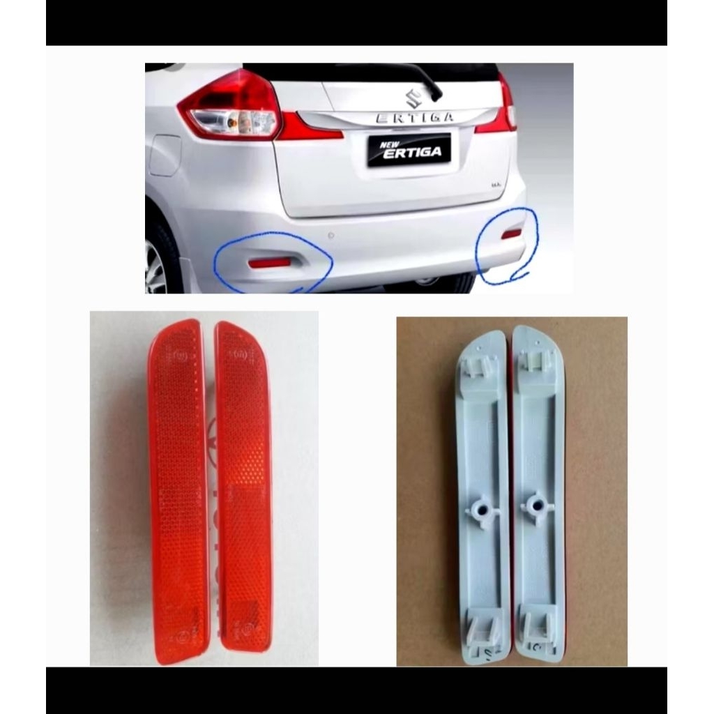 Lampu Bemper Belakang Mobil SUZUKI ERTIGA REFLEKTOR  SUZUKI ERTIGA Kanan Kiri (Original)