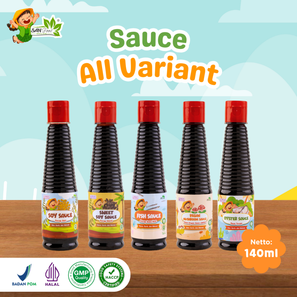 

Sanfood Brilian Kecap dan Saus Tiram - 140ml