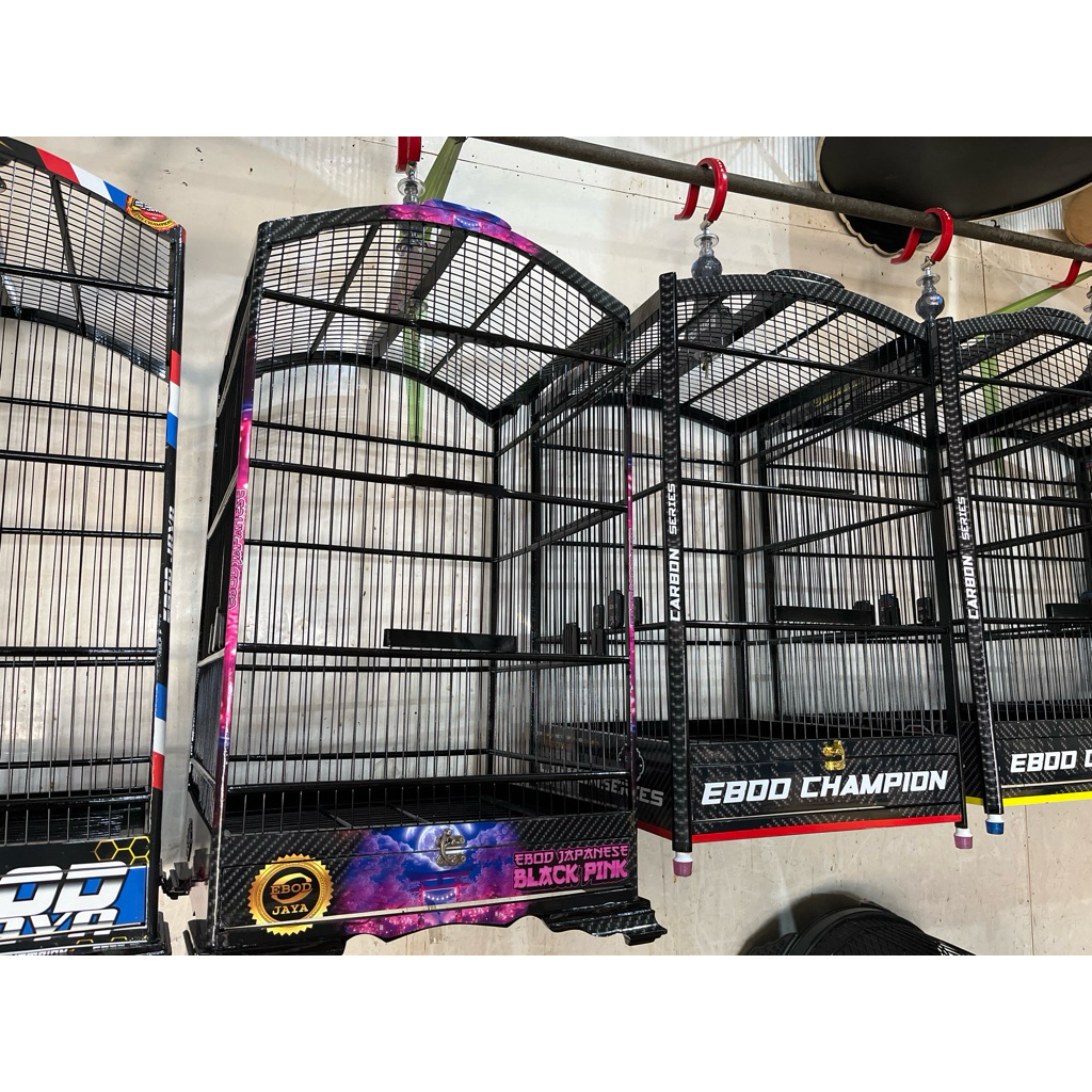 Sangkar Kotak dan Kosan Ebod Dekal Ruji Fiber