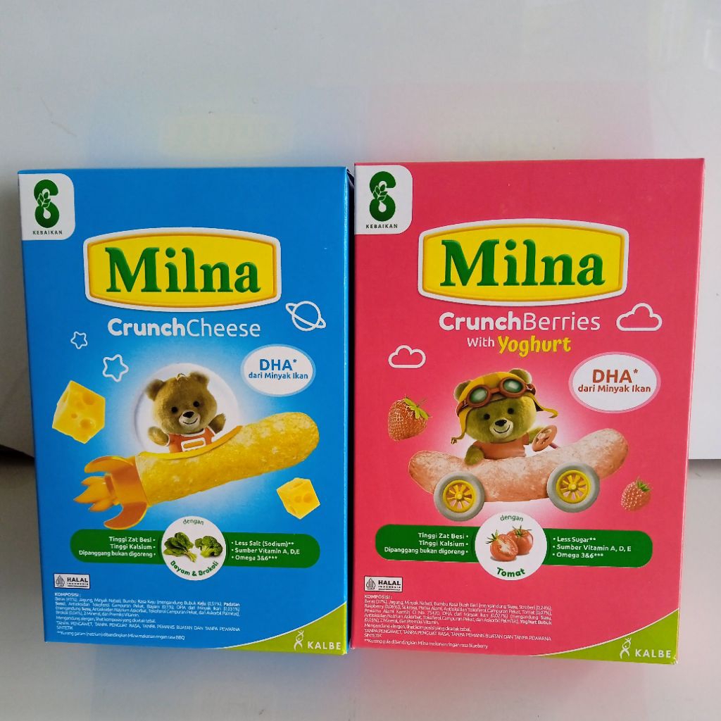 Milna Crunchies 20g / Camilan Sehat Untuk Bayi 8 Bulan +