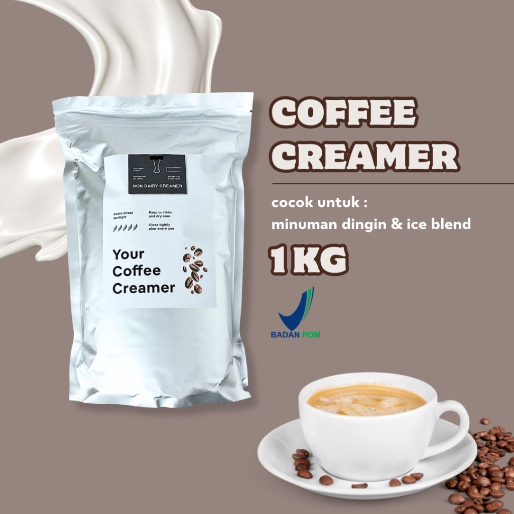 

CREAMER PREMIUM 1KG NON DAIRY / CREAMER BUBUK MINUMAN/ CREAMER POWDER
