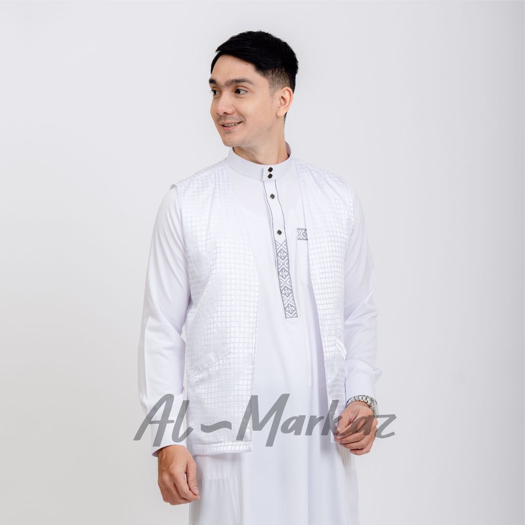 AL MARKAZ - Rompi Jubah Pria Muslim Motif Kotak