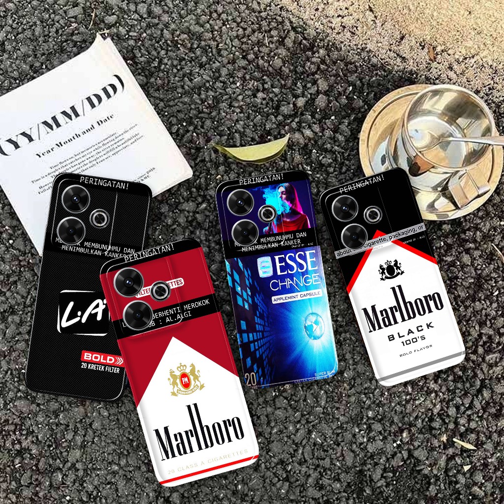 Softcase Untuk Xiaomi Redmi 13 / Redmi 13X / Poco M6 4G - Softcase Gambar Fashion Printing { Rokok L