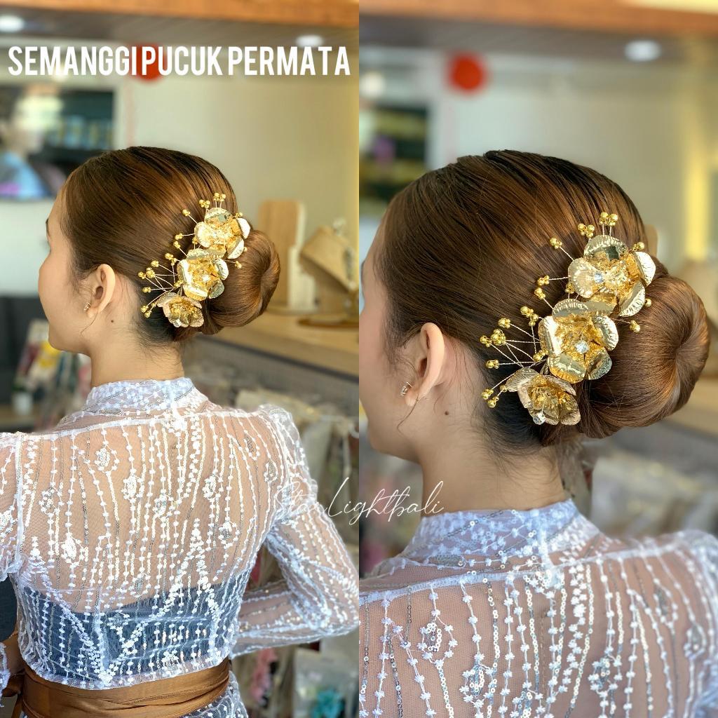 STARLIGHT BALI - Semanggi Pucuk Mutiara ( 3 BUNGA) / Aksesoris Rambut / Semanggi Bali / Aksesoris Ba