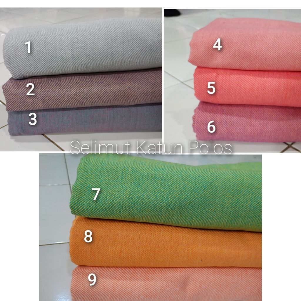 Selimut Katun Tenun Motif Polos Bahan Lembut