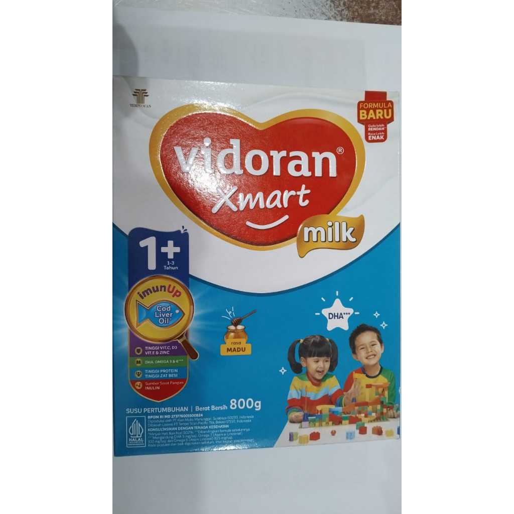 

VIDORAN XMART 1+(1-3TAHUN) MILK RASA MADU 800GR