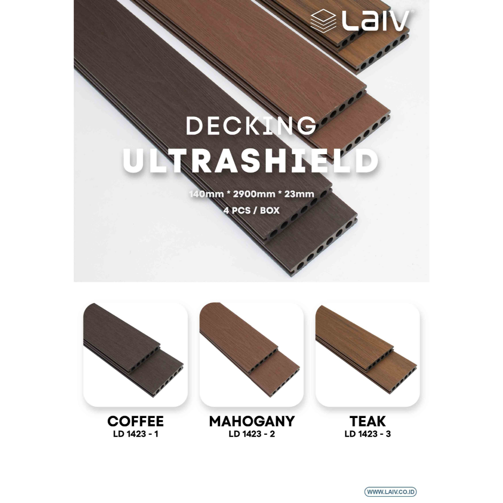 LAIV WPC DECKING LANTAI ULTRASHILED OUTDOR