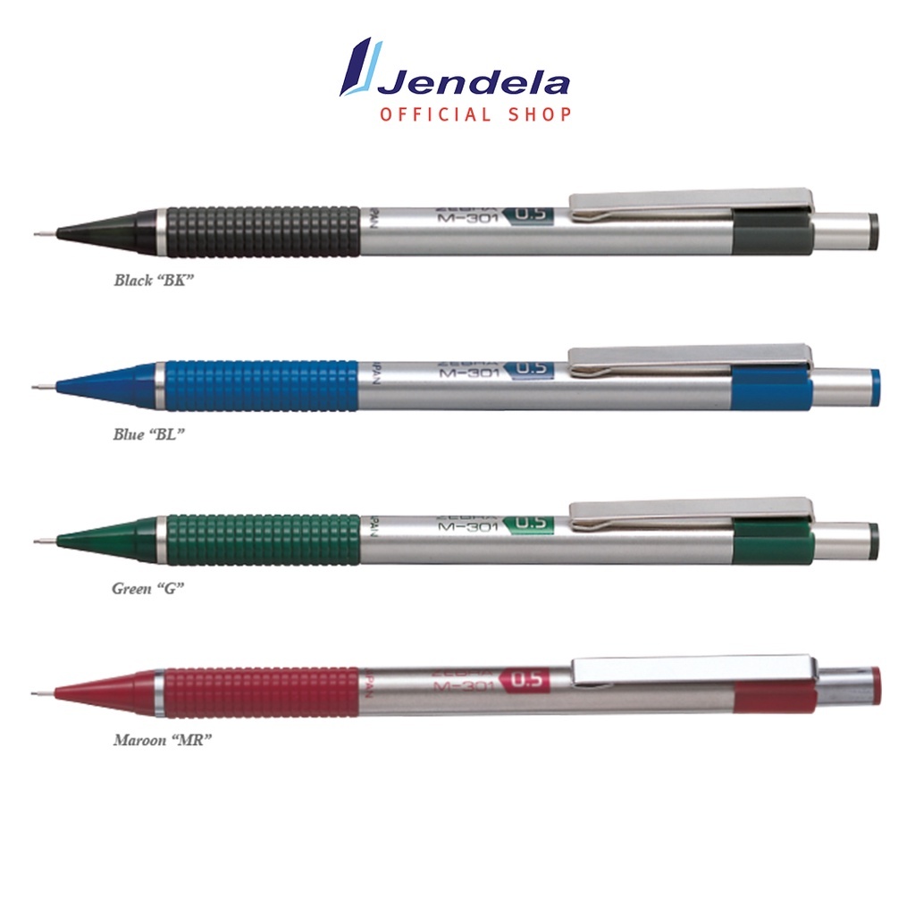 

Pensil Mekanik Zebra Mechanical Pencil M-301 Stainless Steal Barrel Alat Tulis Sekolah Harga Satuan ATK