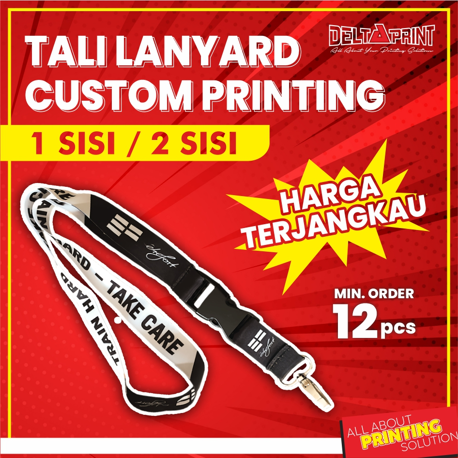 LANYARD CUSTOM | Varian Stopper / Tanpa Stopper