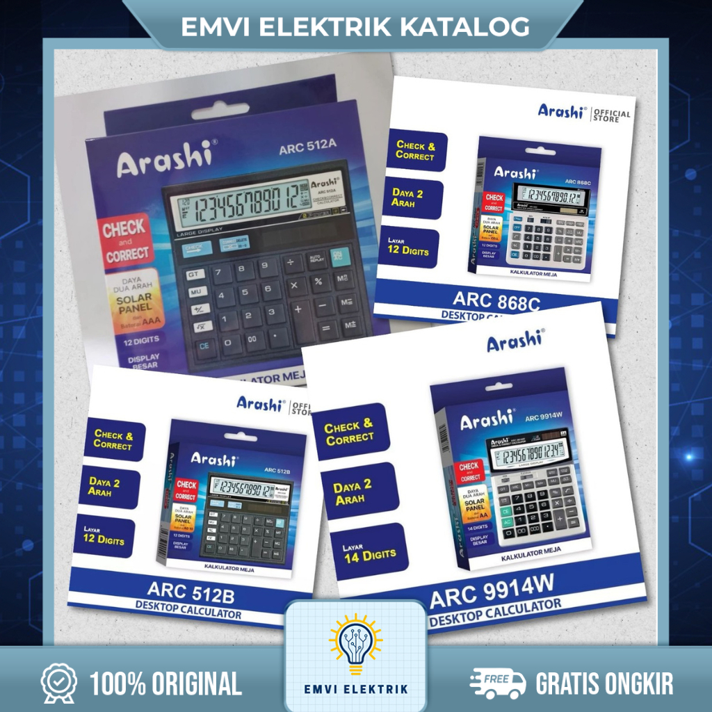 

Kalkulator / Calculator Digital ARASHI