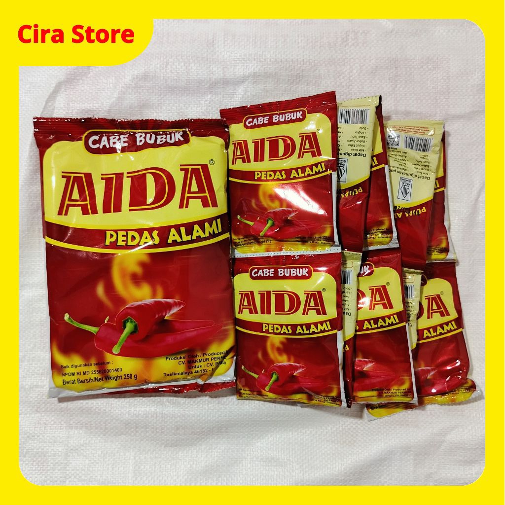 

Cabe Bubuk Aida 25g×10, 250gr, 500gr