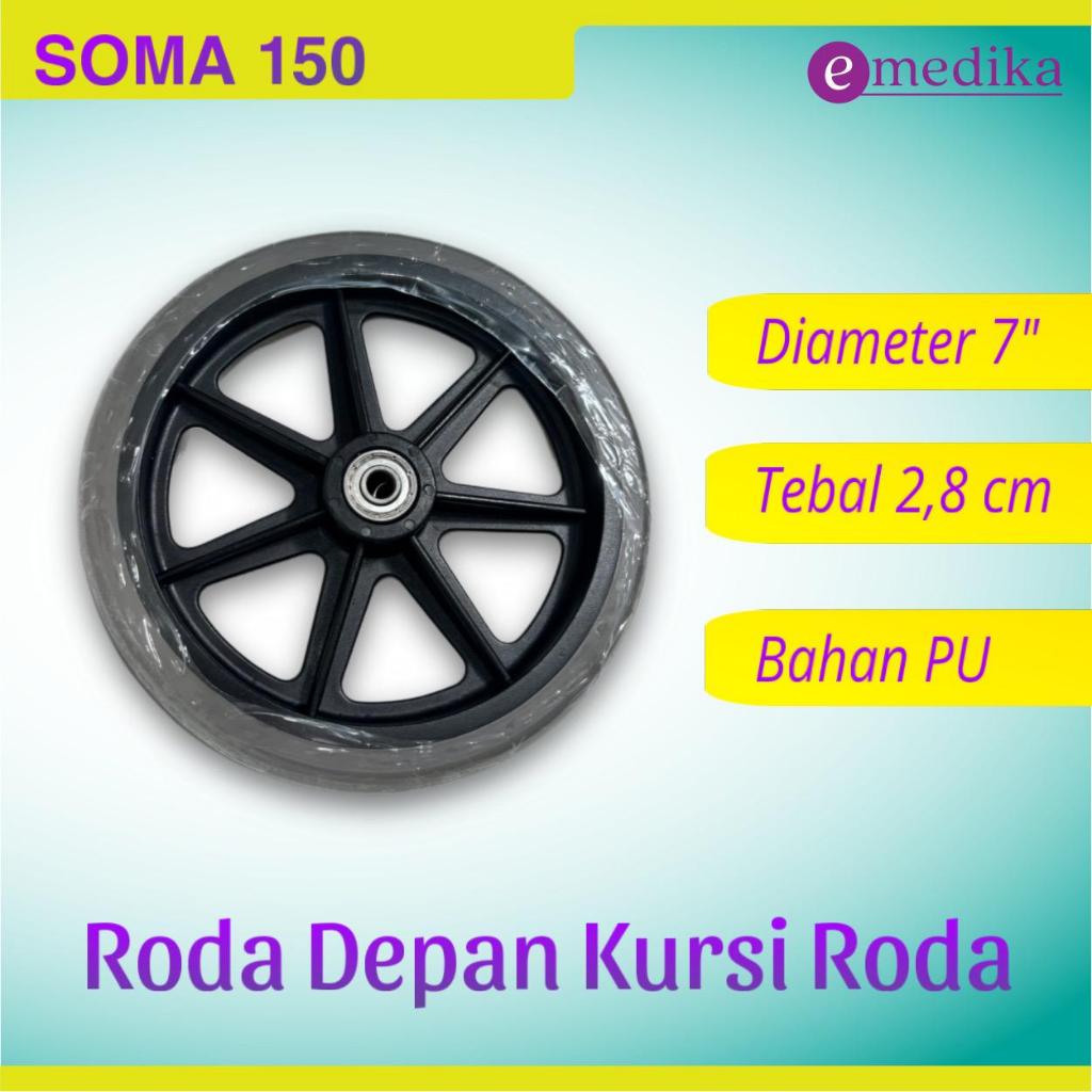 Roda Depan Kursi Roda SOMA 150 Wheelchair Traveling