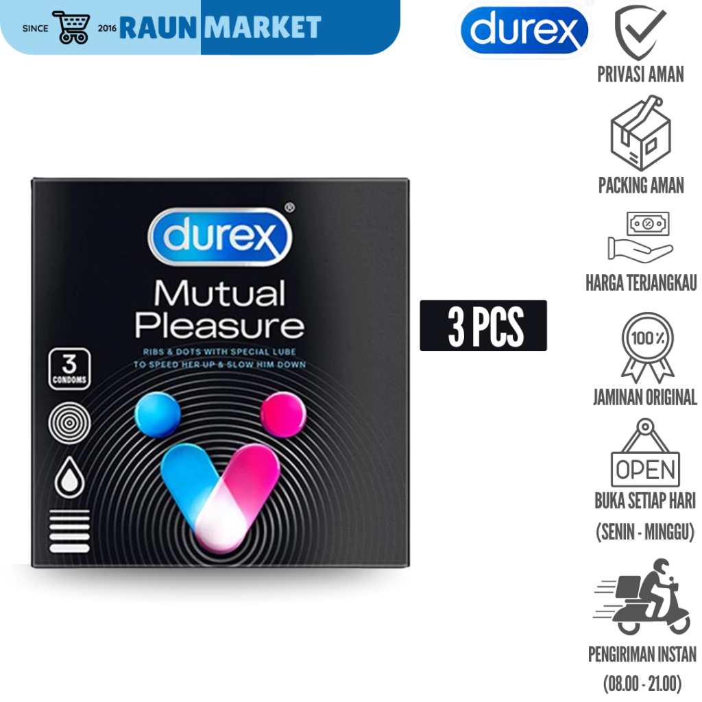 Durex Kondom Mutual Pleasure - 3 Pcs