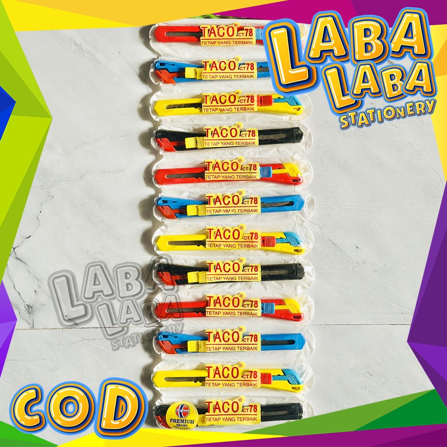 

TACO Cutter Kecil CT - 78 (1 Renteng isi 12 PCS) Murah Tajam