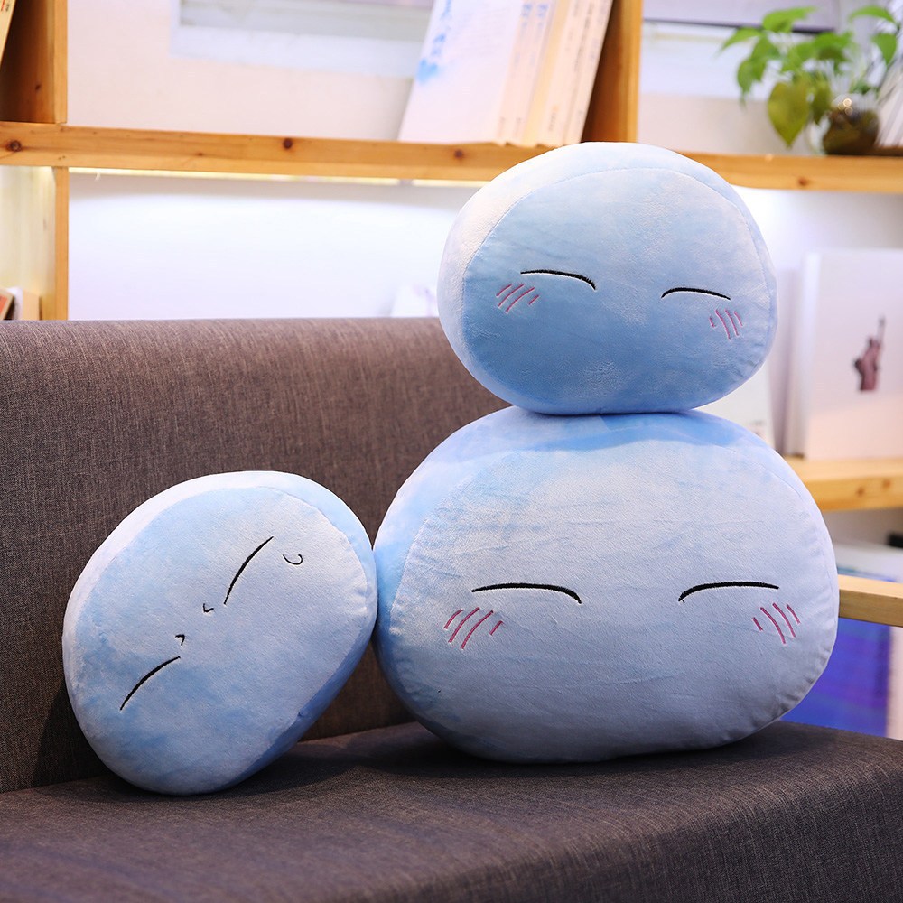 Mainan Boneka Bantal Karakter Rimuru Slime Tempest Ball Pillow biru/Boneka Bantal /Boneka