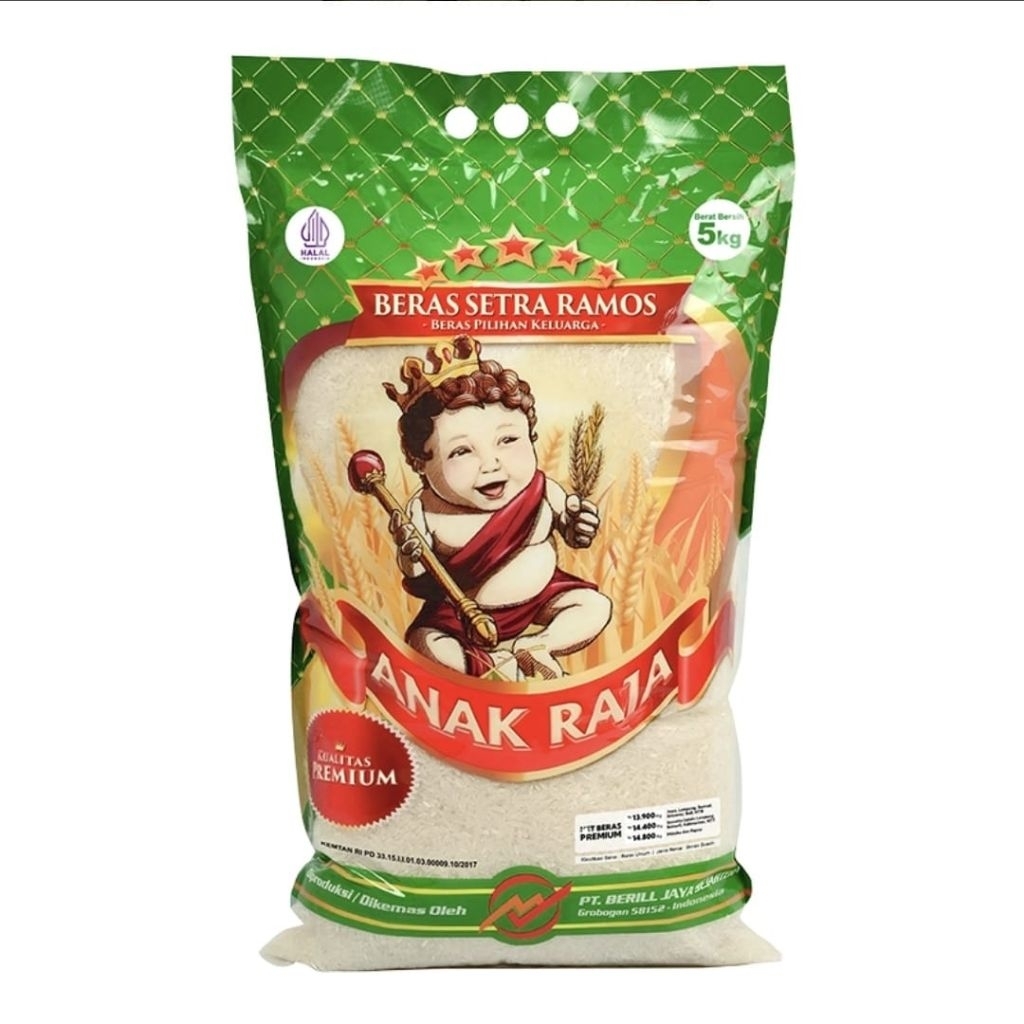 

Beras Anak Raja Setra Ramos long grain 5kg