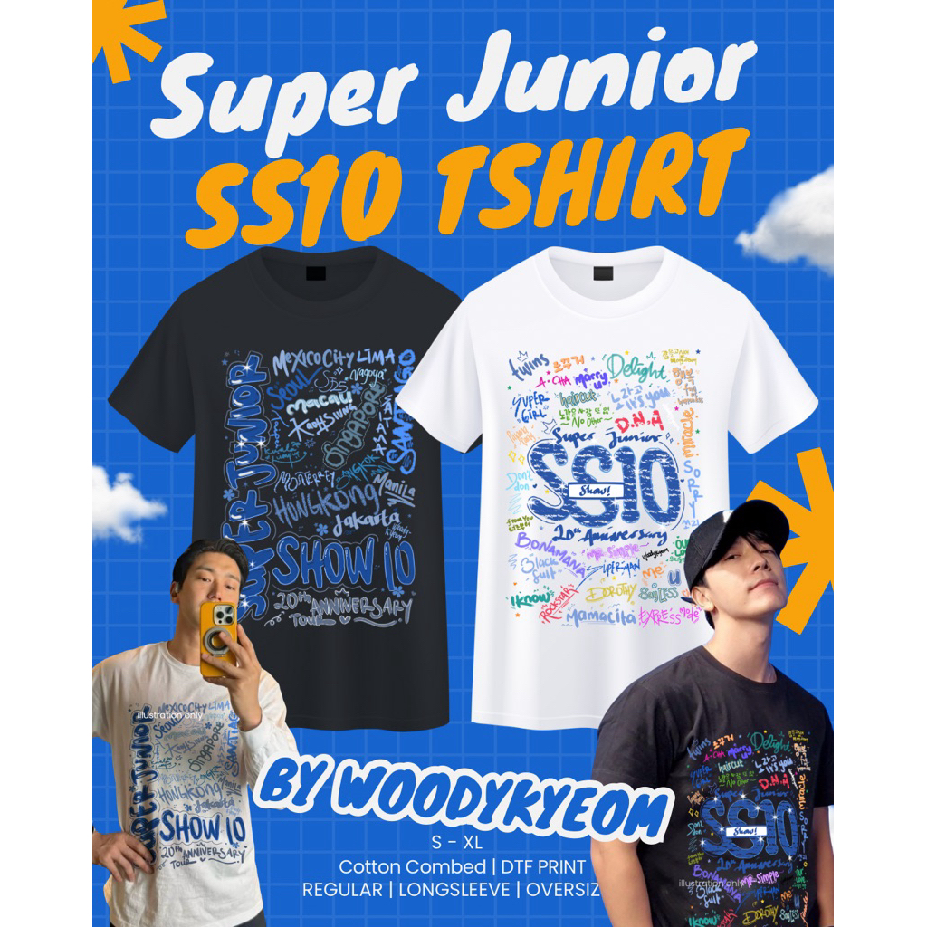 SUPER JUNIOR SS10 TSHIRT BY WOODYKYEOM