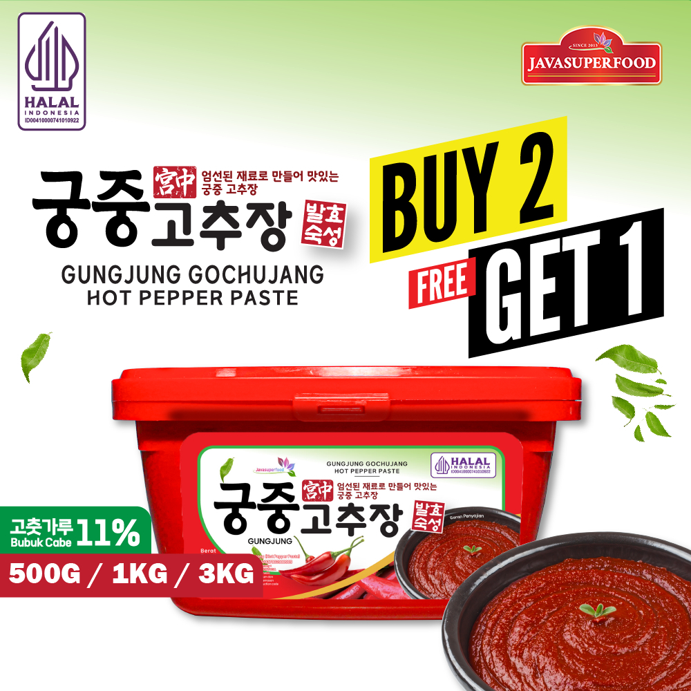 

(PROMO BUY 2 GET 1) HALAL GUNGJUNG GOCHUJANG HOT PEPPER TASTE / PASTA CABAI PEDAS KOREA