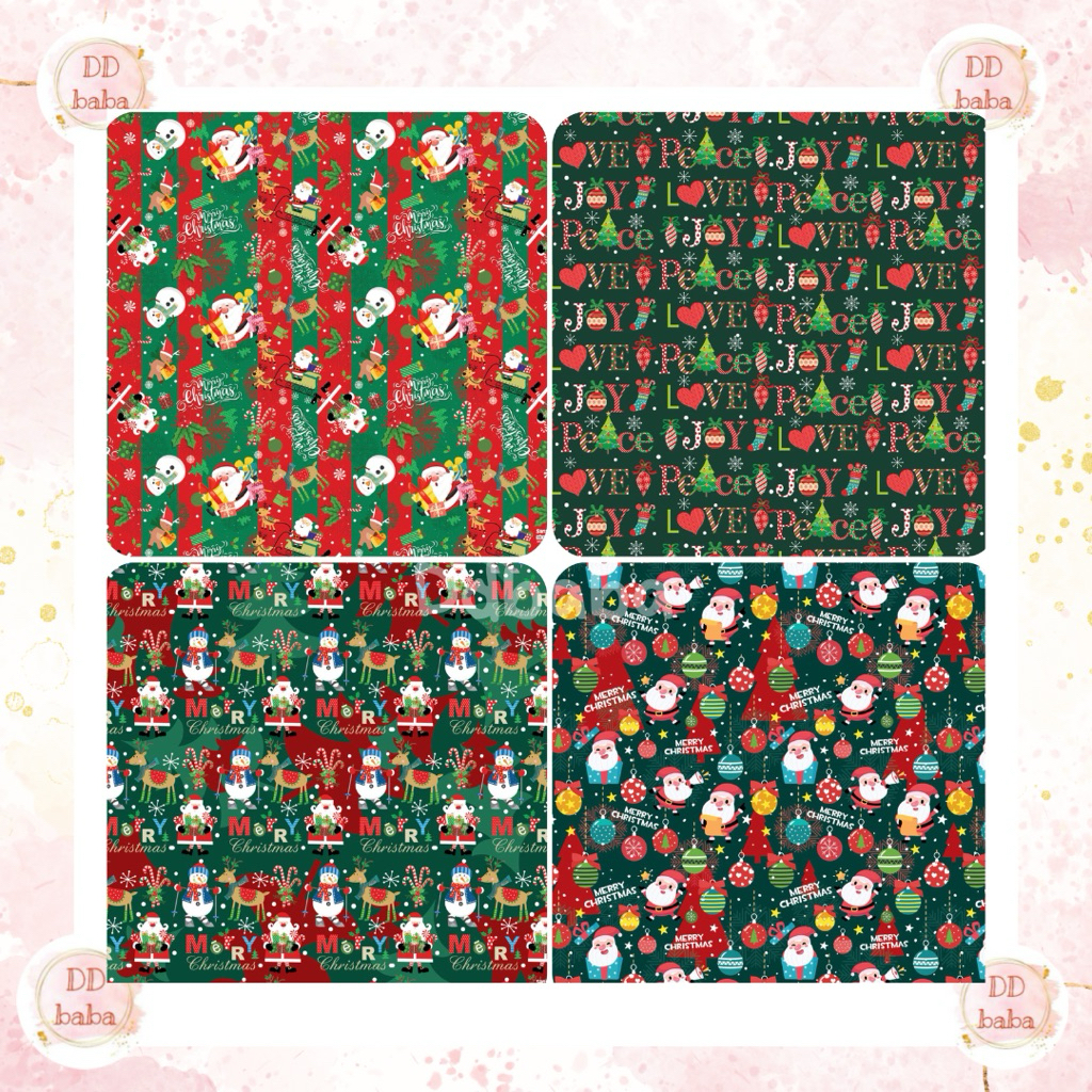 

KERTAS KADO MERRY CHRISTMAS SANWA KERTAS KADO NATAL SANSAN WAWA DOF