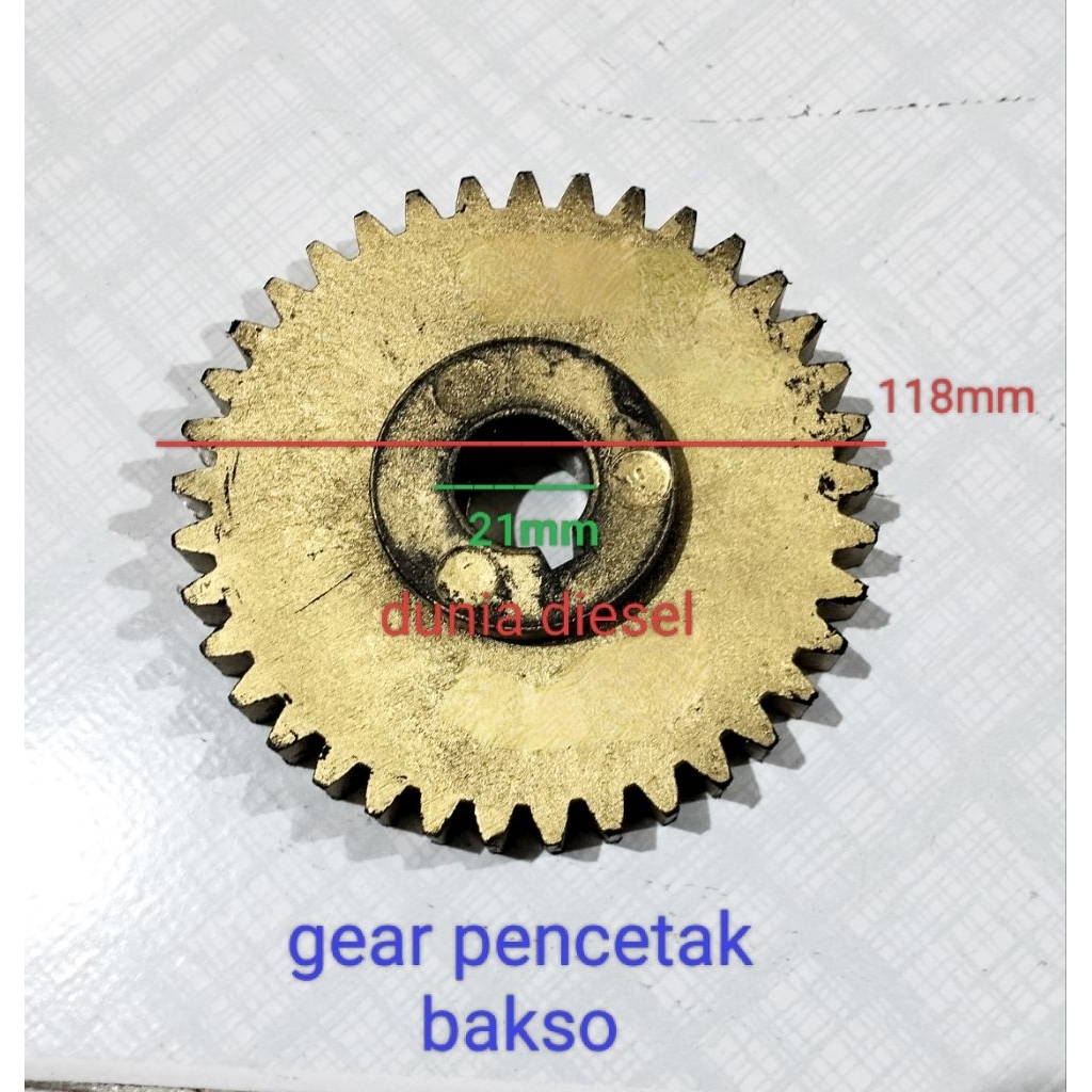 gear pencetak bakso gigi cetak bakso