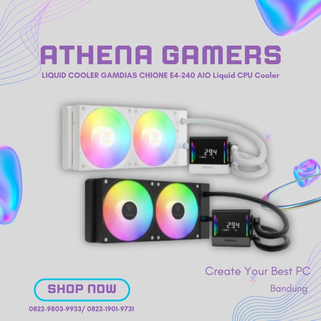 LIQUID COOLER GAMDIAS CHIONE E4-240 AIO Liquid CPU Cooler | ATHENA GAMERS