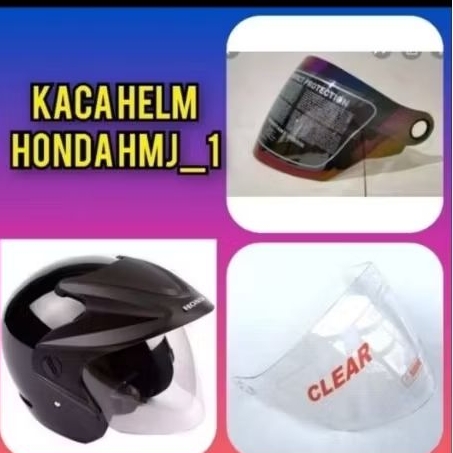Kaca helm honda trx 3 / honda hmj-1 kaca helm honda half face