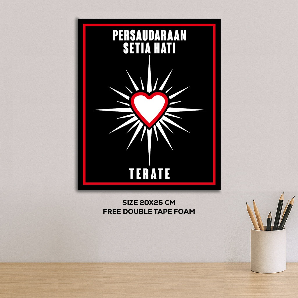 Hiasan Dinding Motif PSHT LOGO - Signesia