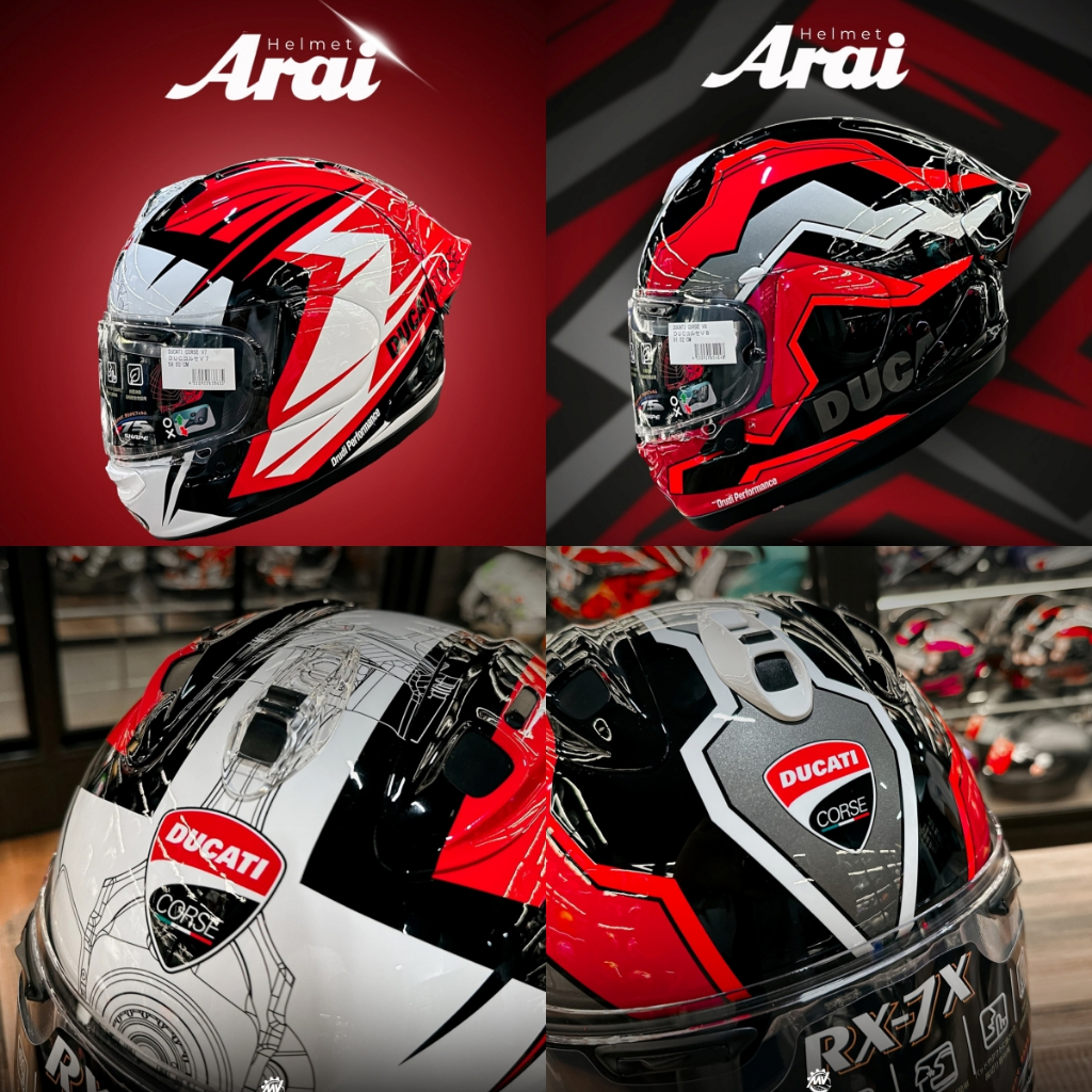 ARAI DUCATI CORSE V7 V8 Full Ganteng Helm Full Face