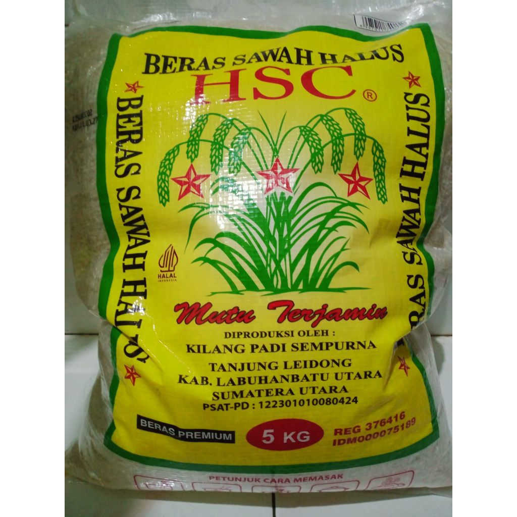 

Beras HSC Sawah halus 5kg