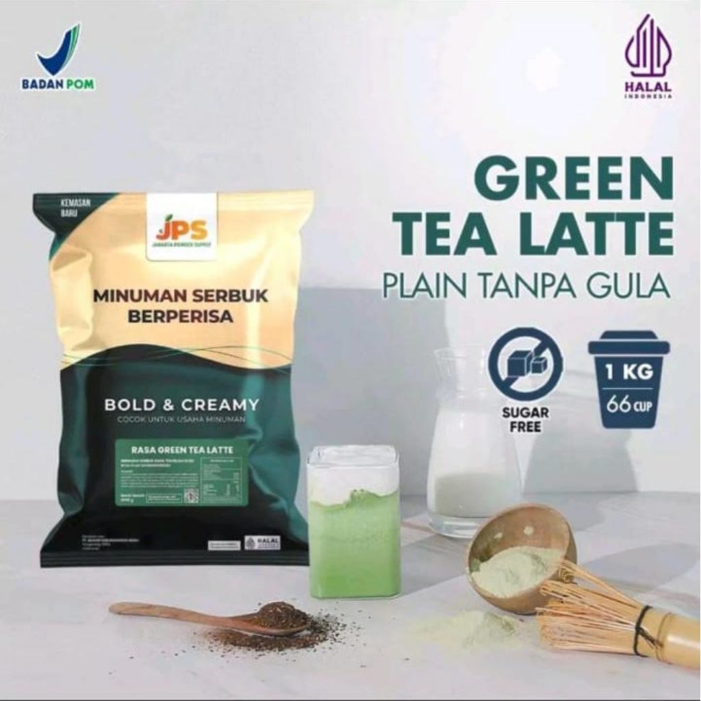 

Power Drink JPS Bubuk Minuman Rasa Green Tea Latte Plain 1 Kg