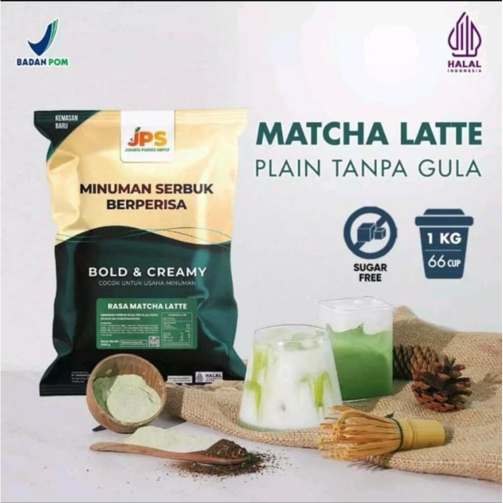 

Power Drink JPS Bubuk Minuman Rasa Matcha Latte Plain 1 Kg
