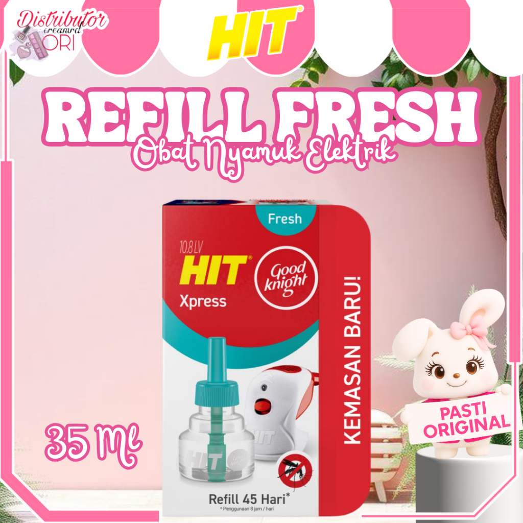 Hit Good Knight Xpress Refill Fresh 45 Hari - Refill Obat Nyamuk Elektrik | Distributor Cream Ori