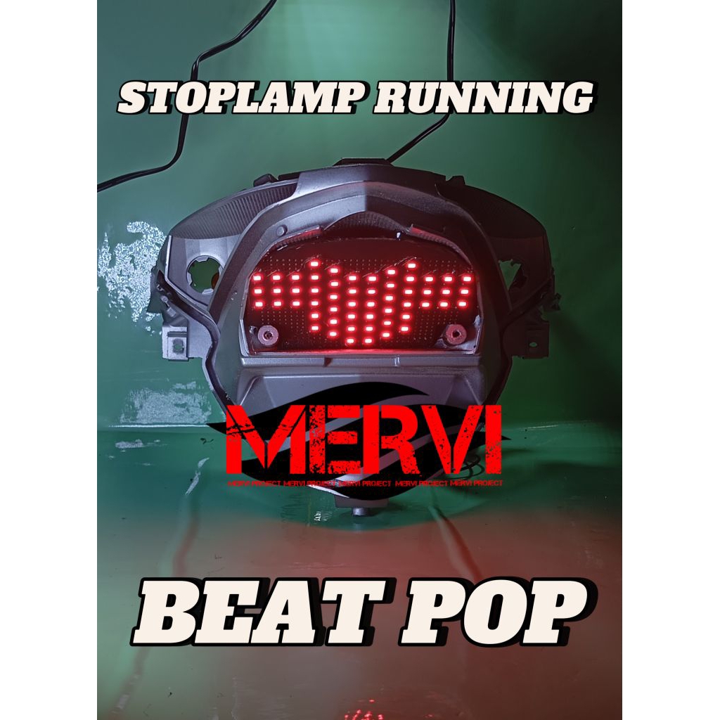 STOPLAMP RUNNING BEAT POP  LAMPU REM BEAT POP LAMPU BELAKANG BEAT POP