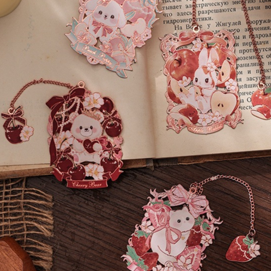 

SPECIALVORYU Pembatas Buku Logam Sweet Animal Pet / Bookmark metal / Penanda Elegan