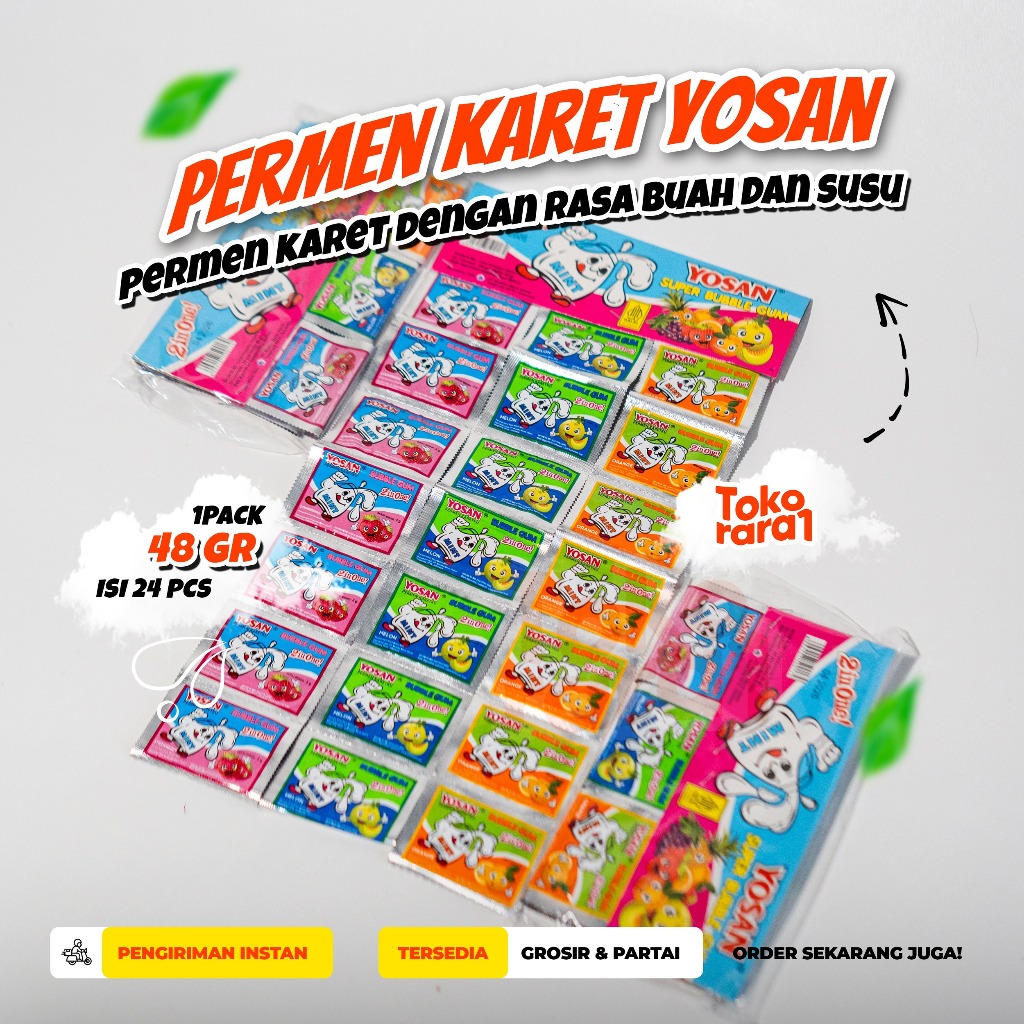 

Permen Karet Yosan Bublle 2in1 1 Pack isi 24 pcs