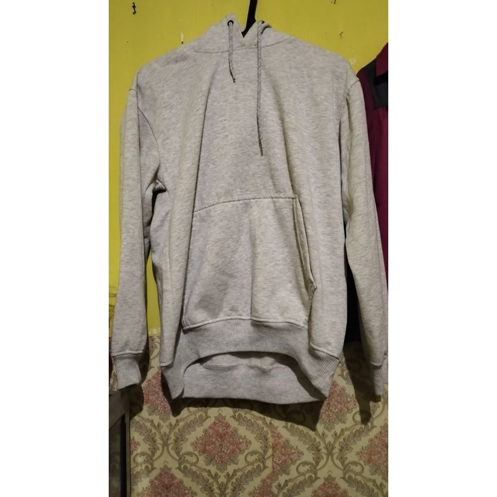 Hoodie Polos abu abu