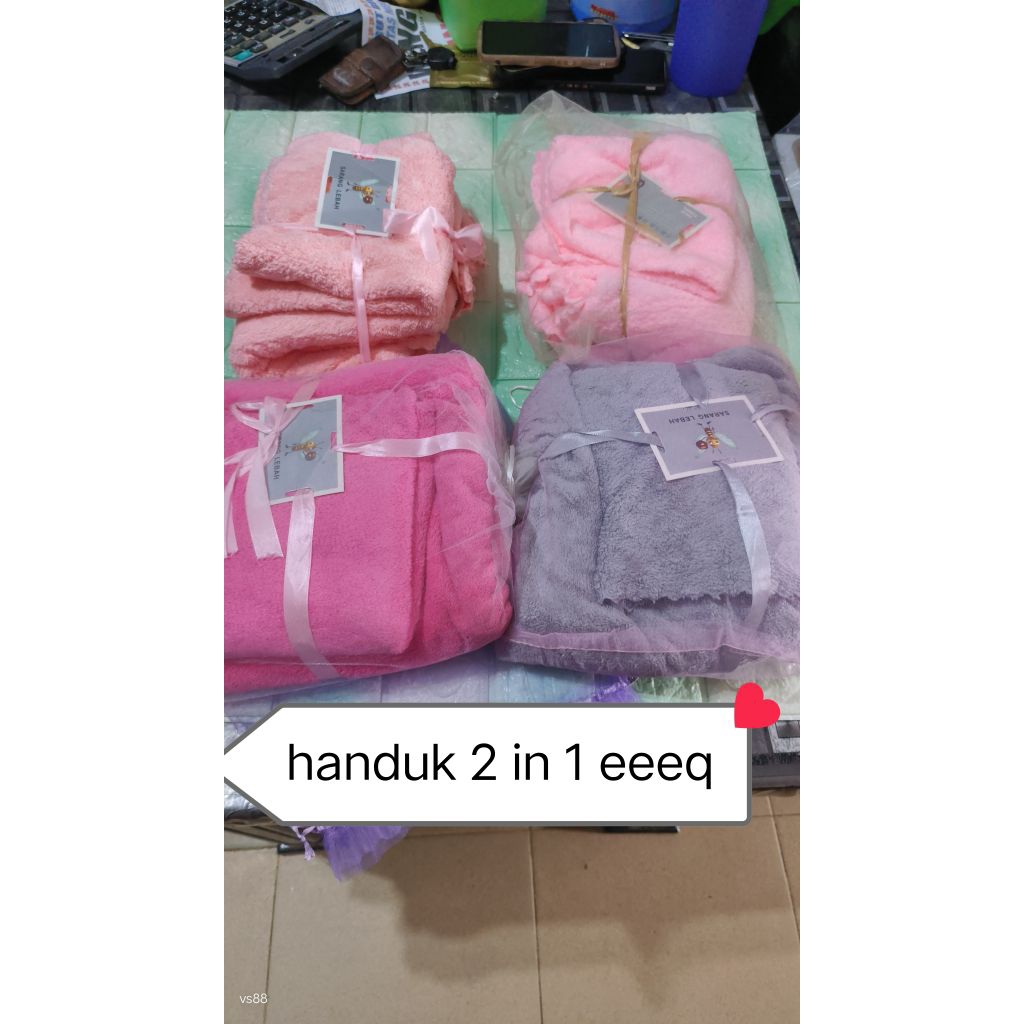 handuk 2 in 1 handuk lembut