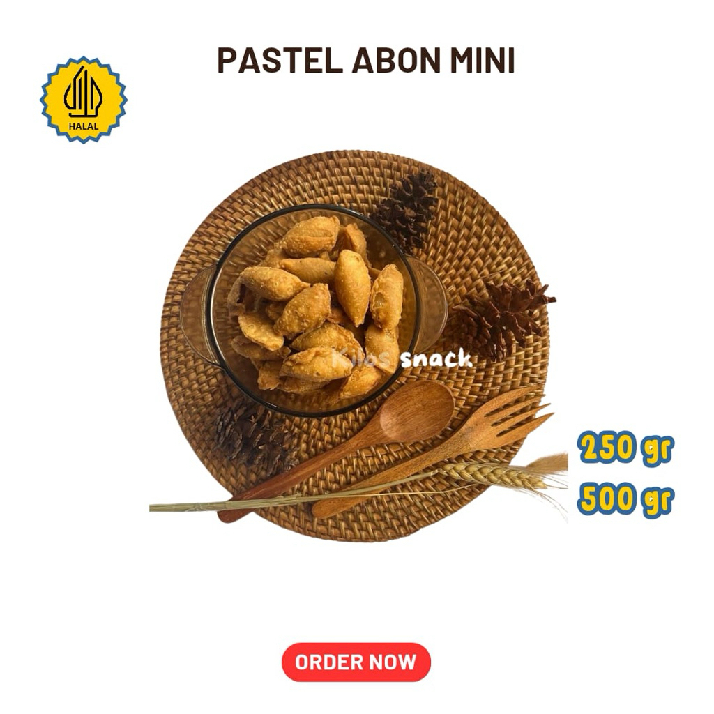 

pastel kering ukuran agak besar gurih renyah