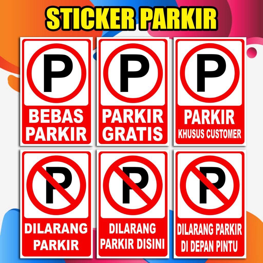 

STIKER PARKIR