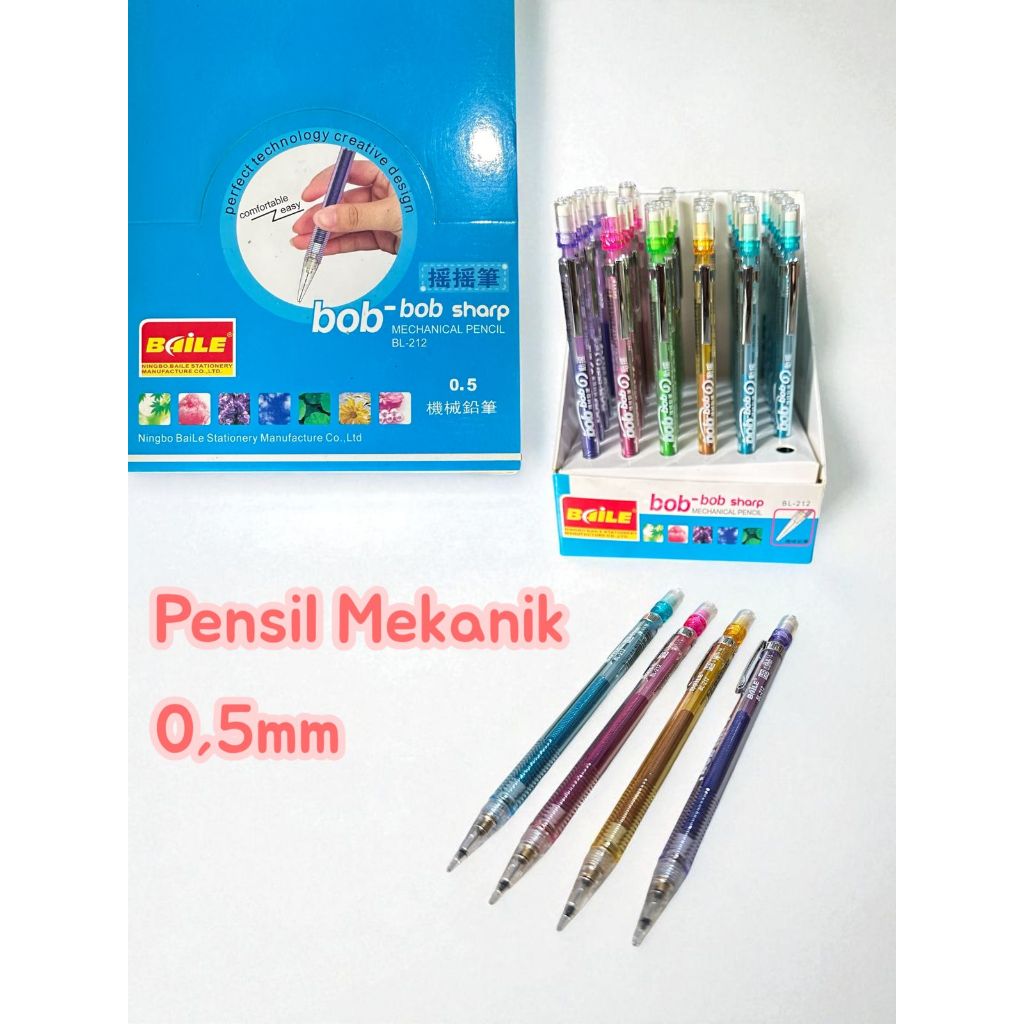 

Pencil Mekanik 0,5mm Nyaman Di Genggam Pencil Pensil Tanpa Rautan Pensil Sekolah Upgrade Pencil 05