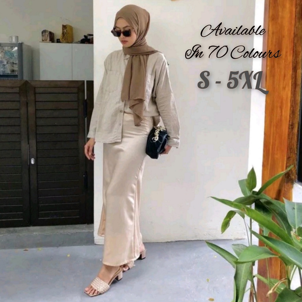 Rok Model Span / Rok satin Span | 5XL 4XL 3XL XXL XL L M S { Jumbo, Over, Big Size }