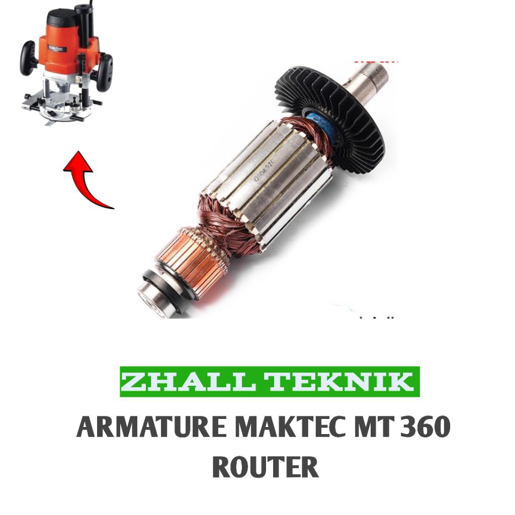 Armature Untuk Maktec MT 360 Mesin Router Angker Maktec