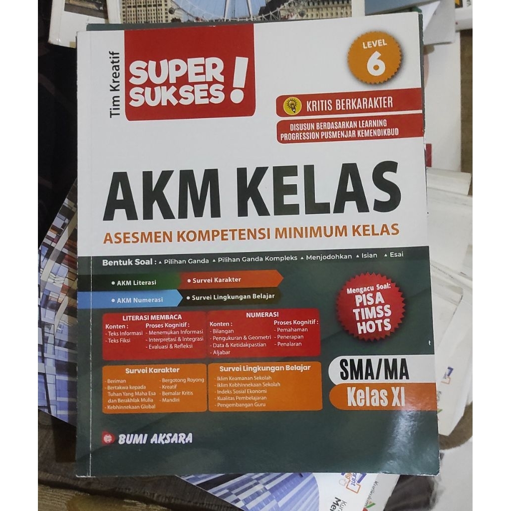 AKM Kelas SMA/MA XI Level 6 Bumi Aksara