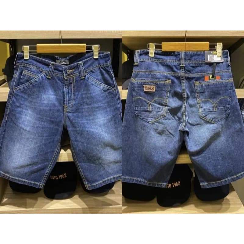 CELANA PENDEK PRIA JEANS LOIS / Celana Jeans Pendek Pria Original 100% Lois Model Terbaru