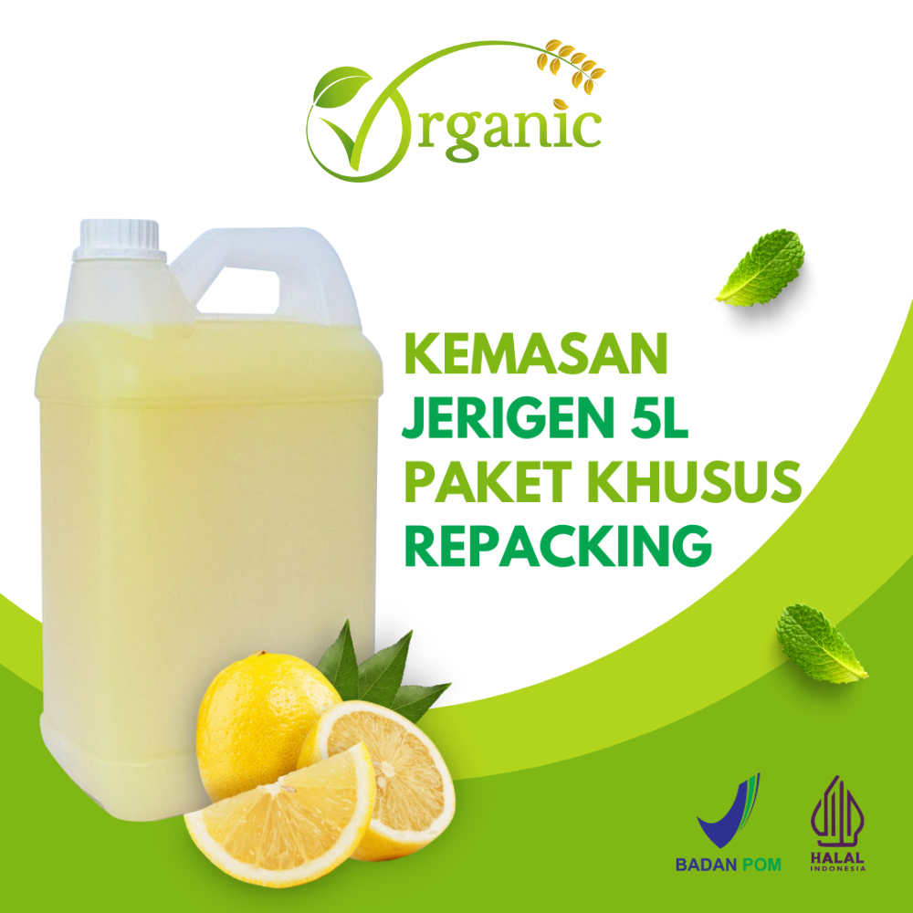 

Organic superfood sari lemon kemasan 5 liter